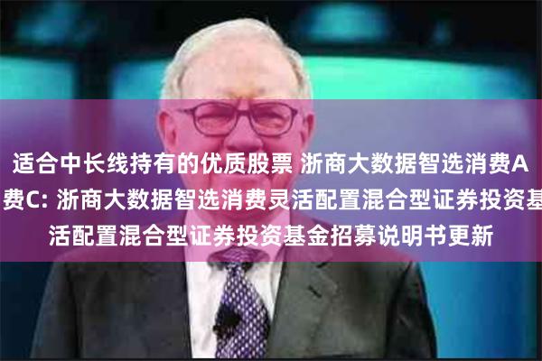 适合中长线持有的优质股票 浙商大数据智选消费A,浙商大数据智选消费C: 浙商大数据智选消费灵活配置混合型证券投资基金招募说明书更新